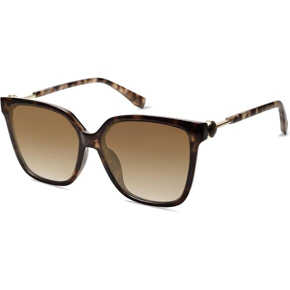 ✨Women\'s Brown Fashion Square Sunglasses Trendy UV Protection Lens Sunglasses